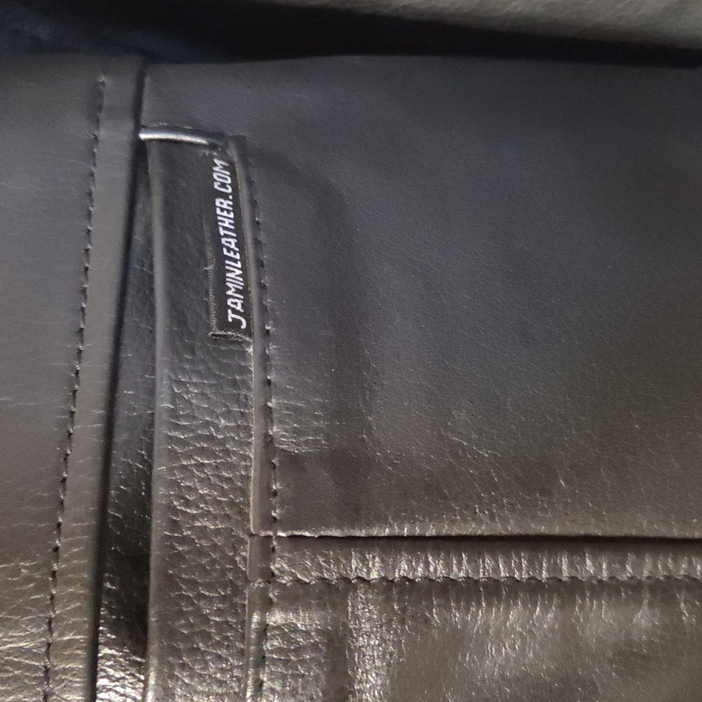 Jamin Leather Black Jacket - Picture 2 of 5